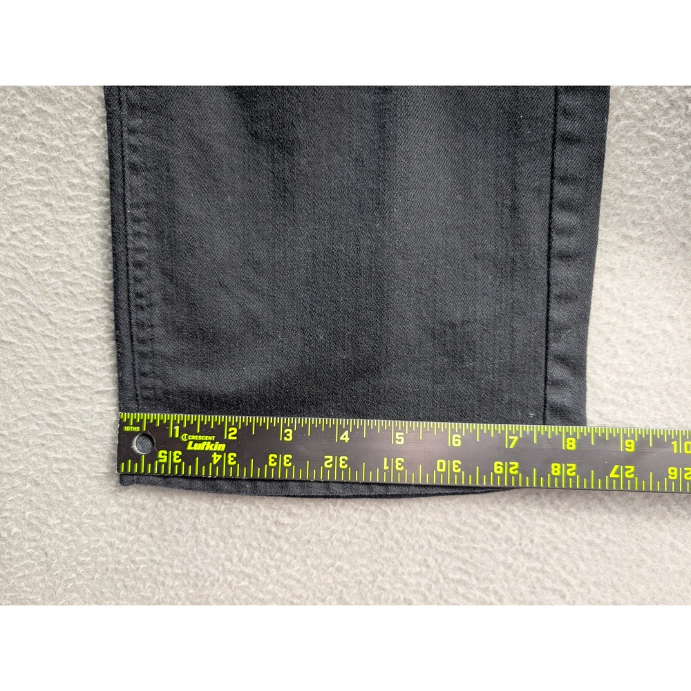 Talbots Embroidered Pocket Denim Jeans Women's Size 4 Stretch Black Mid Rise - Picture 8 of 9